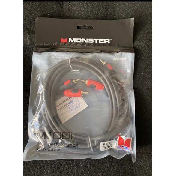 現貨美國Monster Cable M100I怪獸3米300公分無氧銅發燒線雙RCA音頻線信號線訊號線