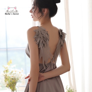 🚚Elegant angel wings spread wings suspenders nightdress paj