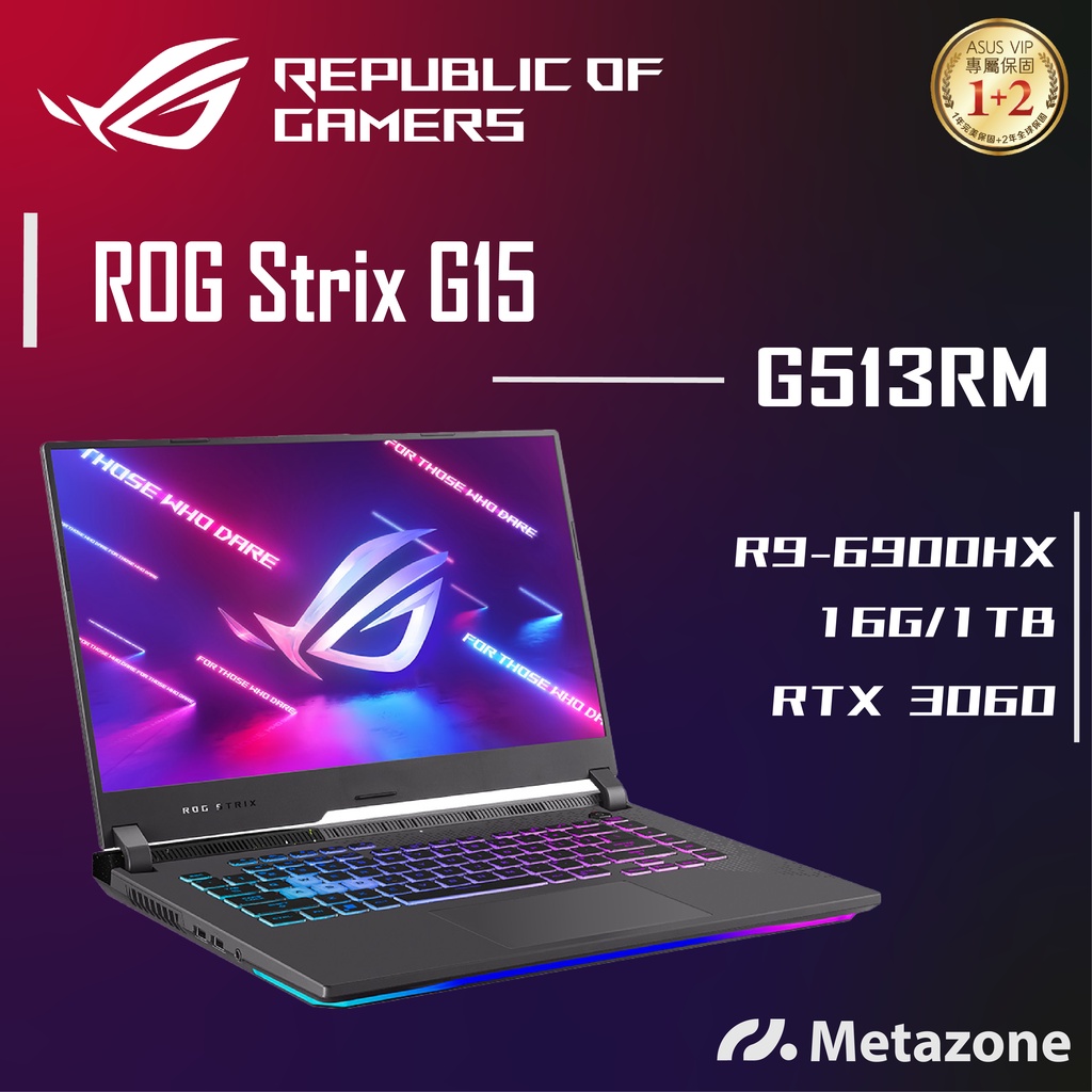 【源域】ROG Strix G15 G513RM R9/16G/3060/15.6吋/ASUS華碩電競