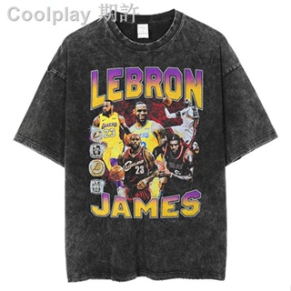 ✴▬VINTAGE詹皇詹士詹姆斯LeBron James籃球印花短袖T恤寬松水洗做舊
