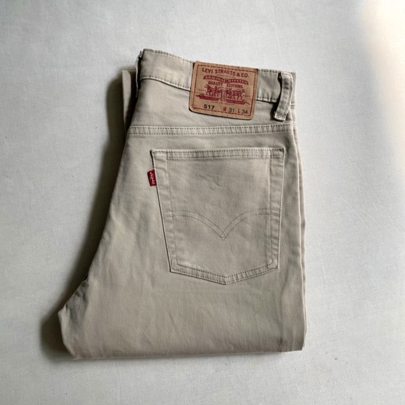 美國經典 Levi’s 517 Bootcut Jeans  靴型褲 卡其褲 休閒褲 香港製造 vintage 古著