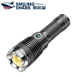微笑鯊正品 SD0521 XHP360 Led手電筒超強光手電筒26650 USB充電變焦防水戶外遠射釣魚露營登山騎行燈