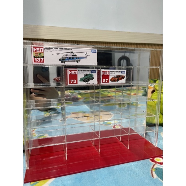 7-11集點車專用壓克力展示盒/Tomica 多美小汽車 黑盒 長盒也能使用