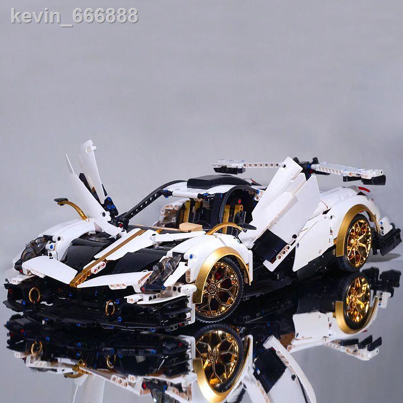 ✇☞✑現貨 K盒子10252帕加尼兼容樂高汽車積木模型拼裝遙控跑車男孩賽車玩具