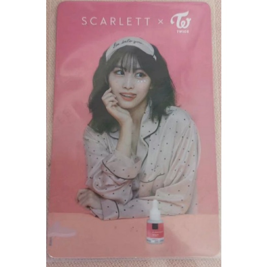Twice Scarlett MOMO 印尼 化妝品 小卡