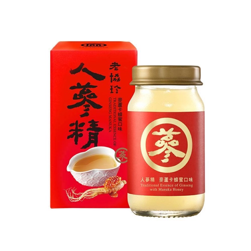 老協珍人蔘單瓶60ml 麥蘆卡蜂蜜口味 補氣 增強體力