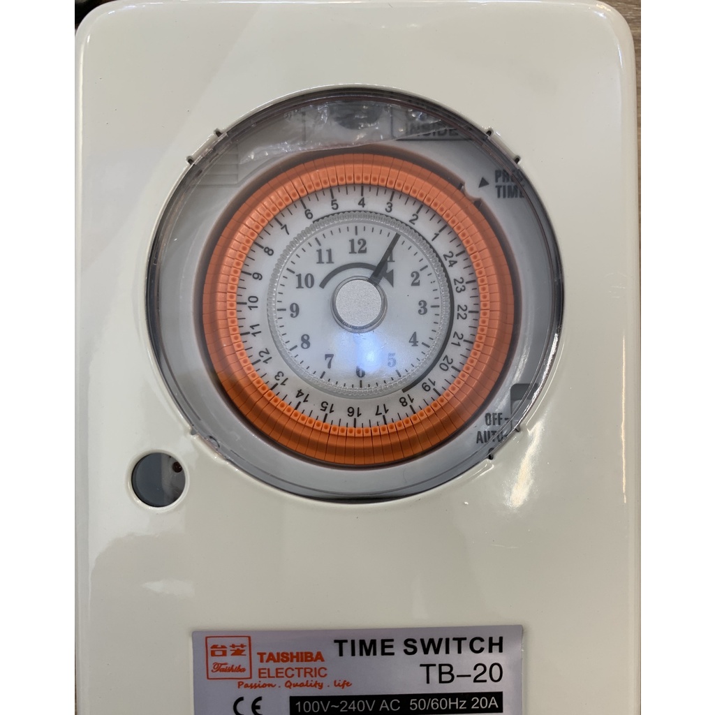 TAISHIBA 台芝 省電利器 電子計時器 TN-38KD (機械式開關 TB-20 鐵殼) 停電補償 全電壓 定時器