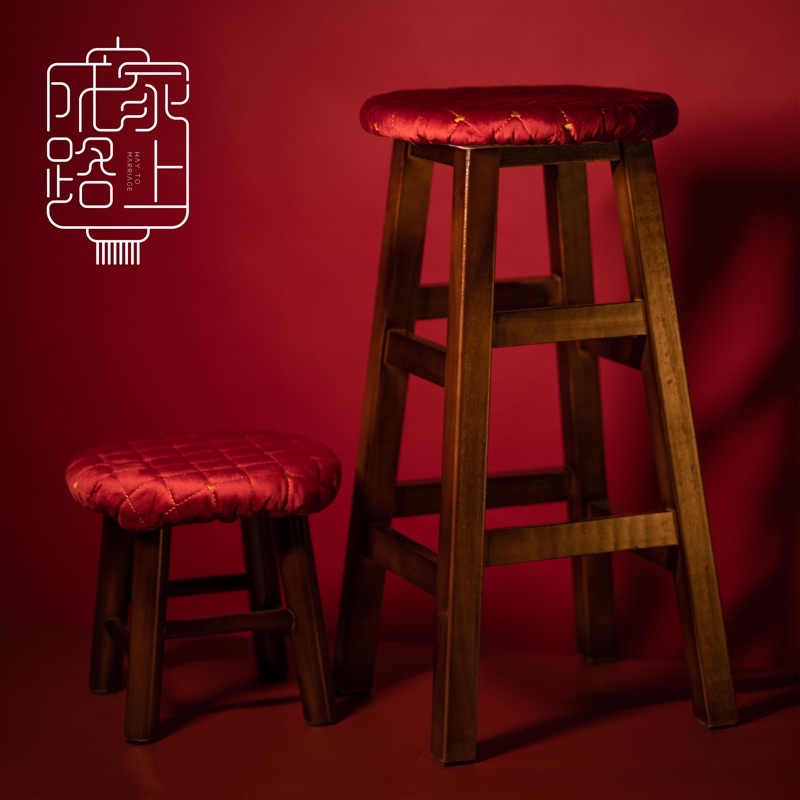 【快速出貨】成家路上🏮法蘭紅絨椅套—適用儀式用高矮椅/生子椅(適用25-31cm)