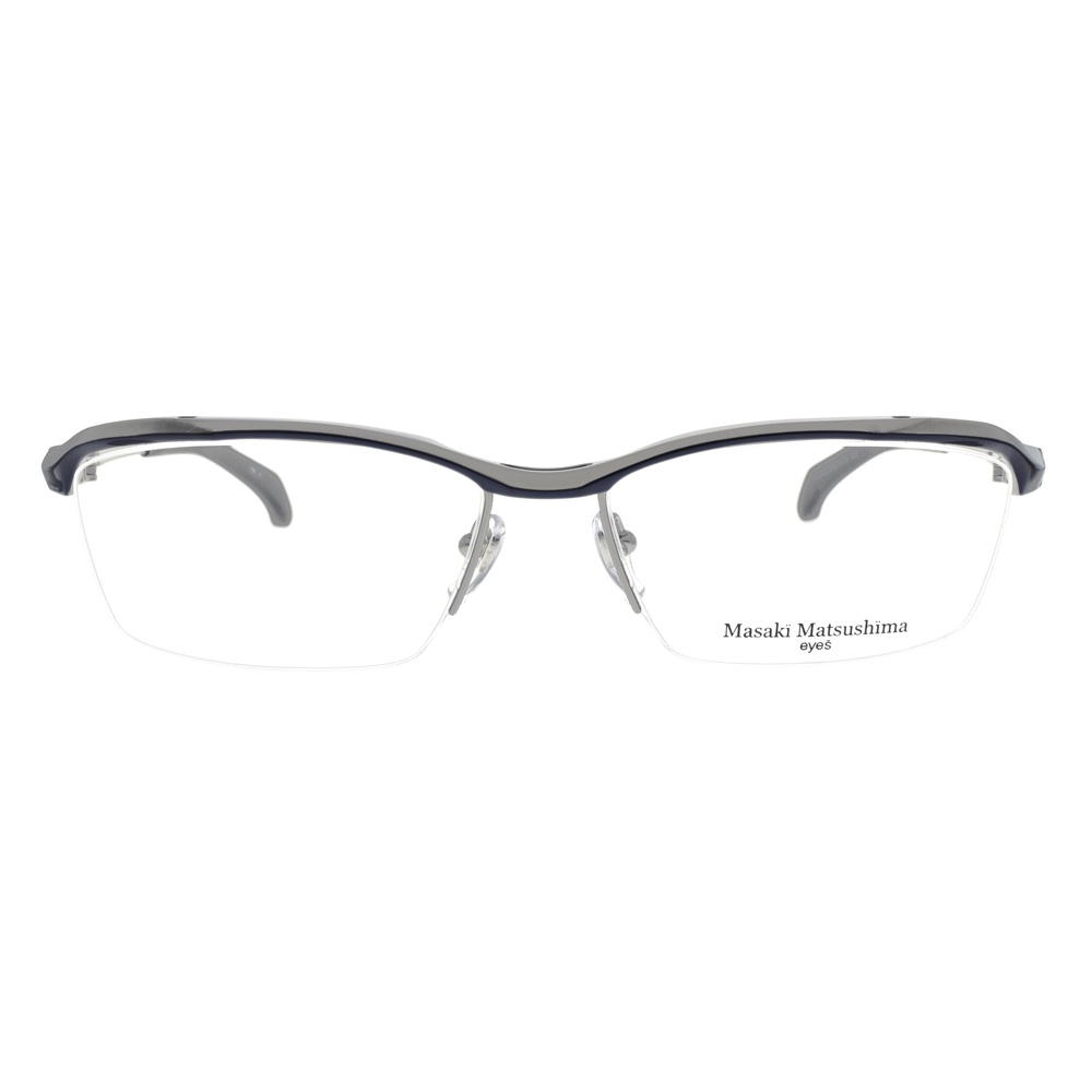 Masaki Matsushima 光學眼鏡 MF1260 C2 流線半框款 眼鏡框 - 金橘眼鏡