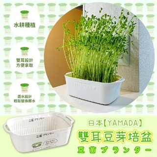 日本製【YAMADA】白色雙耳瀝水籃 豆芽籃 洗菜籃 蔬果籃 - SG0011