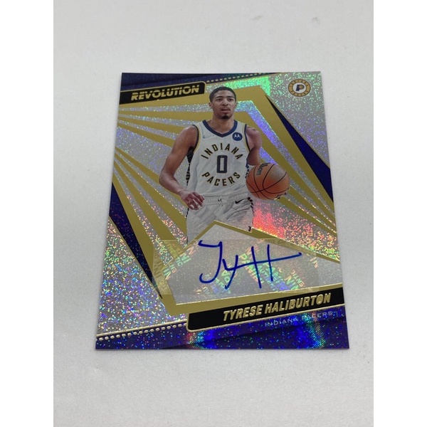 Tyrese Haliburton 2021-22 Revolution Auto 簽名卡 溜馬隊