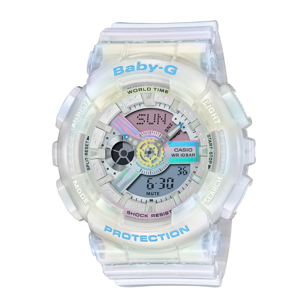 CASIO卡西歐 炫風色彩BABY-G雙顯錶/BA-110PL-7A2