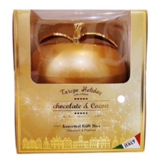 義大利 歐洲假期 金蘋果造型 綜合精緻巧克力 禮盒 送禮 年節