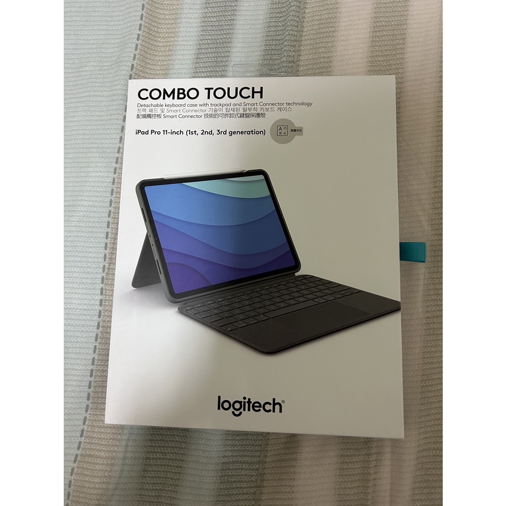 Logitech羅技 COMBO TOUCH 配備觸控板的背光鍵盤保護套-iPad Pro/Air 5 11吋專用