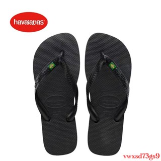 【臺北】夏季 休閑 戶外 巴西 havaianas 哈瓦那 純色 橡膠 男 人字拖鞋 傢居人字拖 QNBH^