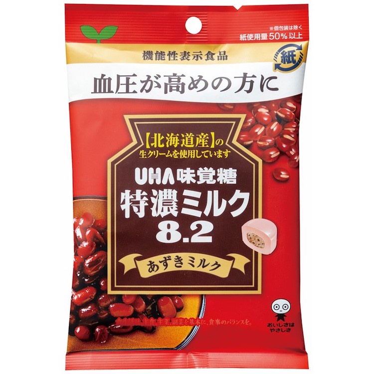 (有現貨)日本 UHA味覚糖 機能性 特濃ミルク8.2 小豆牛奶/咖啡拿鐵☆櫻花糖☆
