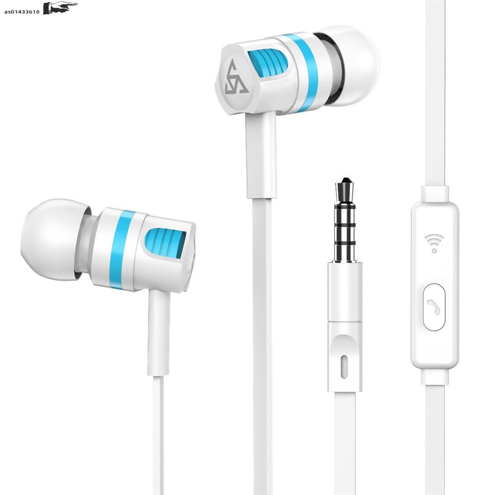 Sports Wired Headsets with Microphone Super Bass Earphones