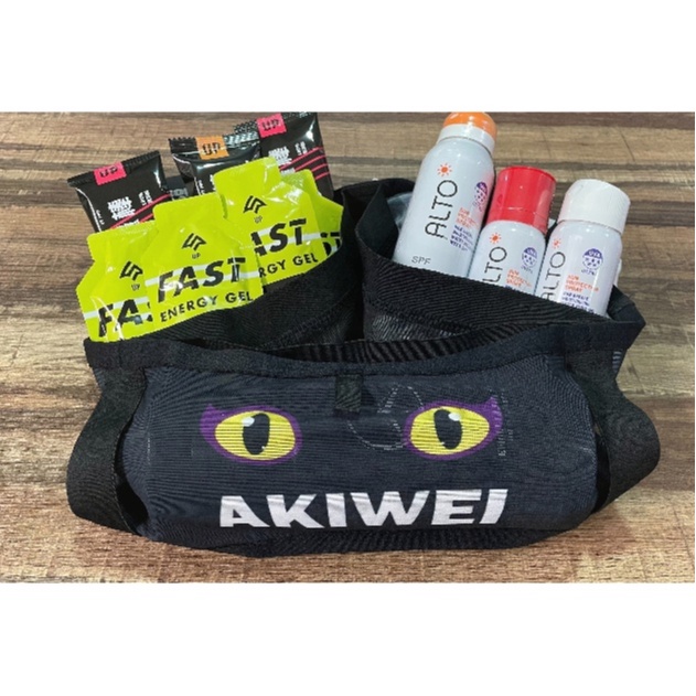 【鐵馬假期】AKIWEI 2.0升級版 AKW 超跑貓腰帶 慢跑 三鐵 透氣 快乾 超大容量 腰包