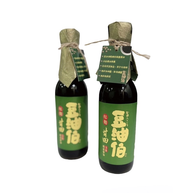 豆油伯 薄鹽醬油 紅麴甘田釀造醬油 300ml