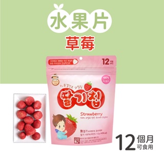 【韓爸田園日記】寶寶乾水果片系列(12g/包)-草莓 (12個月以上可食用)