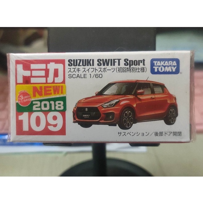 (現貨) Tomica 2018 新車貼  109 Suzuki Swift Sport 初回
