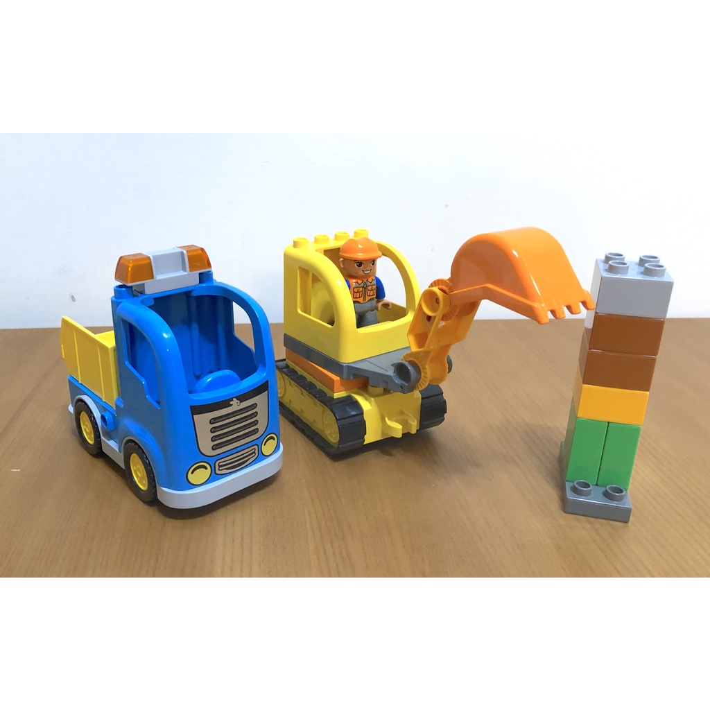 樂高 LEGO 得寶 Duplo 寶寶的第一輛 挖土機+小貨車