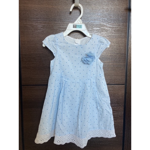 麗嬰房水藍氣質洋裝/3T