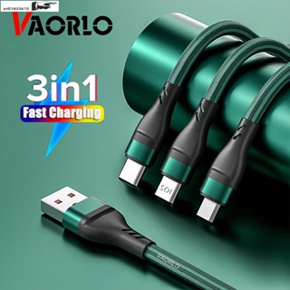 3 in 1 USB C Cable Fast Charger Cable 100W Micro USB Type C