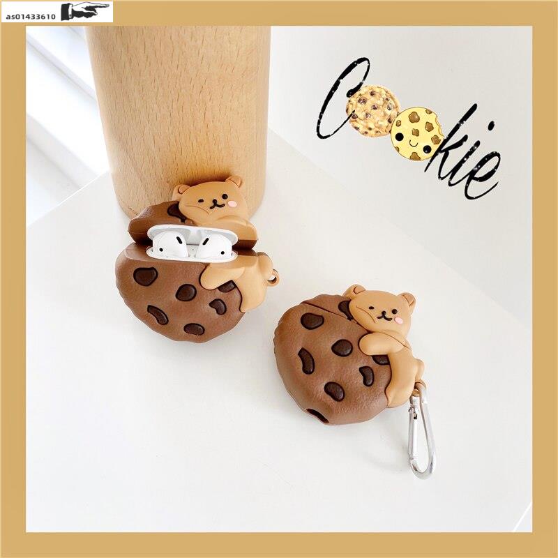 Cute Cookie Bear Silicone Case AirPods 4 Case AirPods Pro 4