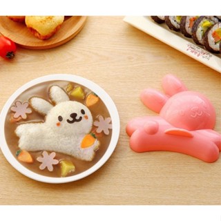 🌺臺灣現貨🌺兔子海豚米飯模具4件套裝 DIY便當飯 蓋飯燴飯咖哩飯 4件套組飯糰模具 便當工具