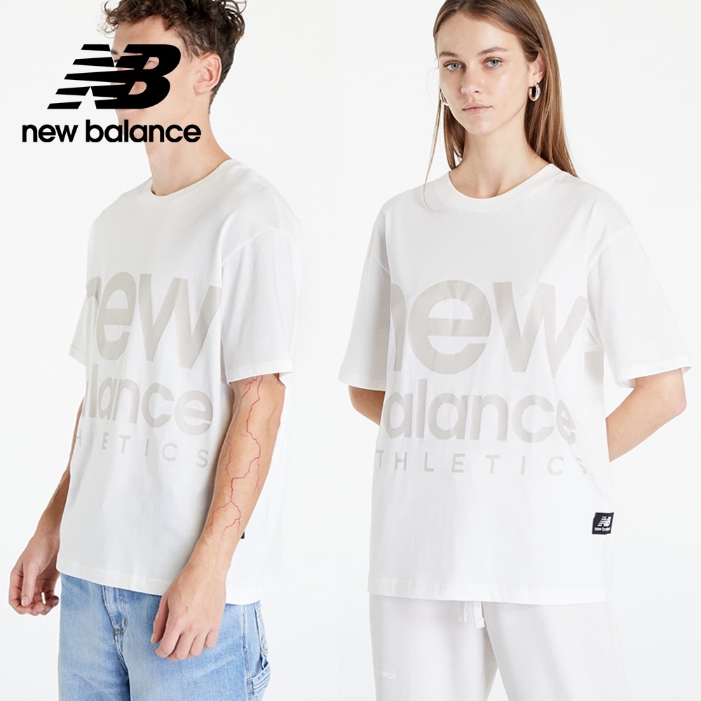 【New Balance】 NB 短袖上衣_中性_象牙白_UT23505SST
