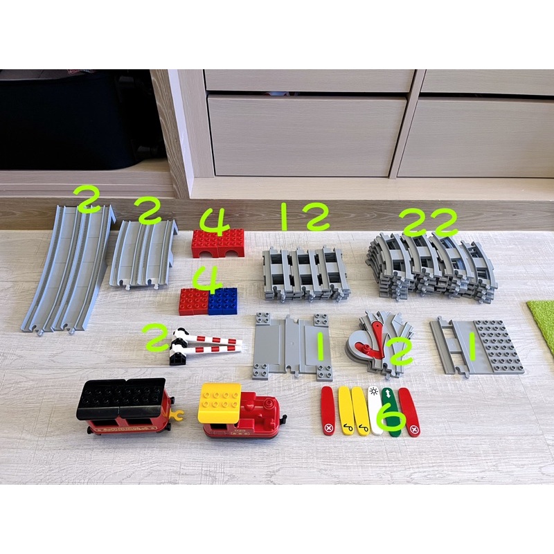 ［二手］ 正廠  樂高 Lego DUPLO 德寶 火車 蒸汽列車 電動火車