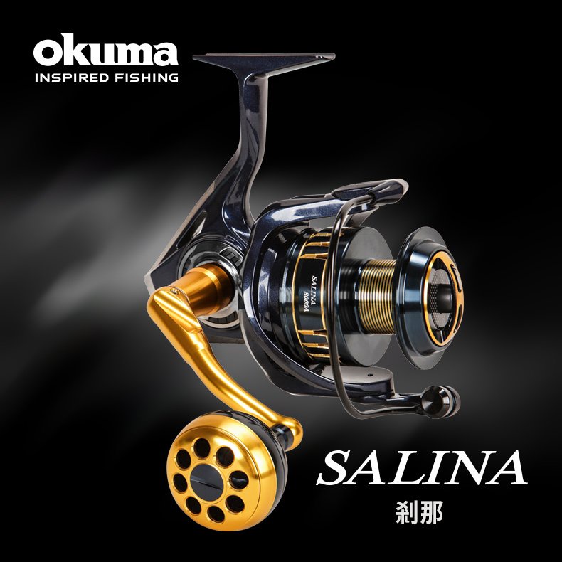 【鄭哥釣具】『優惠入手價』OKUMA 寶熊 22年 SALINA 剎那 海水專用 紡車捲線器 釣魚 海釣 龍膽 石斑