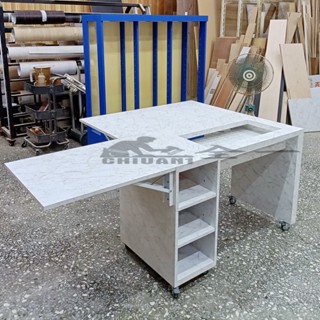 多功能拷克機裁縫機《全一》裁縫機工作桌 縫紉機工作桌 拷克機桌 裁縫機桌 活動式縫紉機桌 活動式裁縫機桌 裁縫桌大理石色