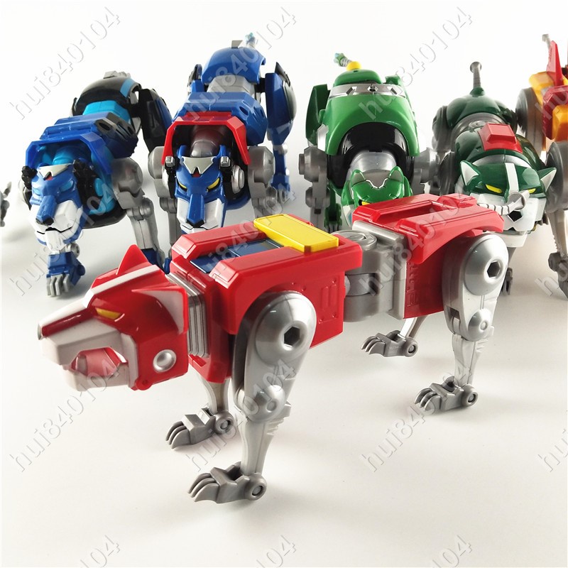 hui840104 PLAYMATES彩星 戰神金剛合體可動公仔 百獸王 紅黃綠藍黑獅下殺 新品