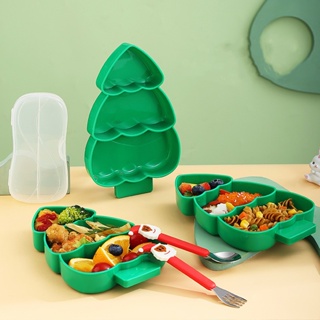 聖誕兒童勺子餐盤嬰兒輔食勺304不銹鋼嬰兒勺儿童碗餐具