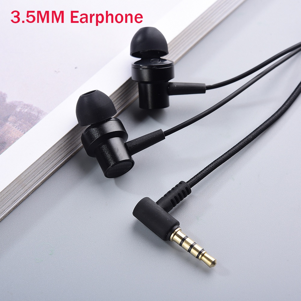 適用於小米雙動圈耳機入耳式 3.5 毫米耳機立體聲耳塞帶麥克風線控適用於 Redmi 9A Note 8 9 Pro 8