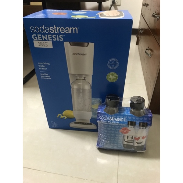 英國 SodaStream 氣泡水機 Genesis +2入專用水瓶 面交爲主