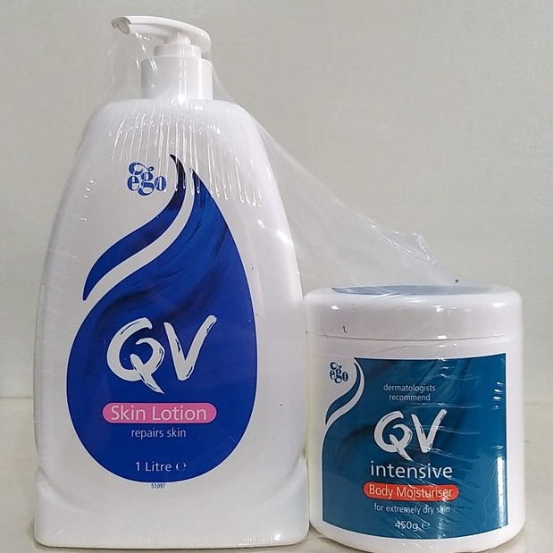 【築夢花世界】-COSTCO 好市多代購 QV 高效修護保濕組 重度修護乳膏、舒敏保濕乳液-拆賣