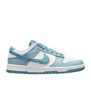 NIKE 女鞋W DUNK LOW ESS PAISLEY 腰果花 變形蟲 白藍【A-KAY0】【DH4401-101】