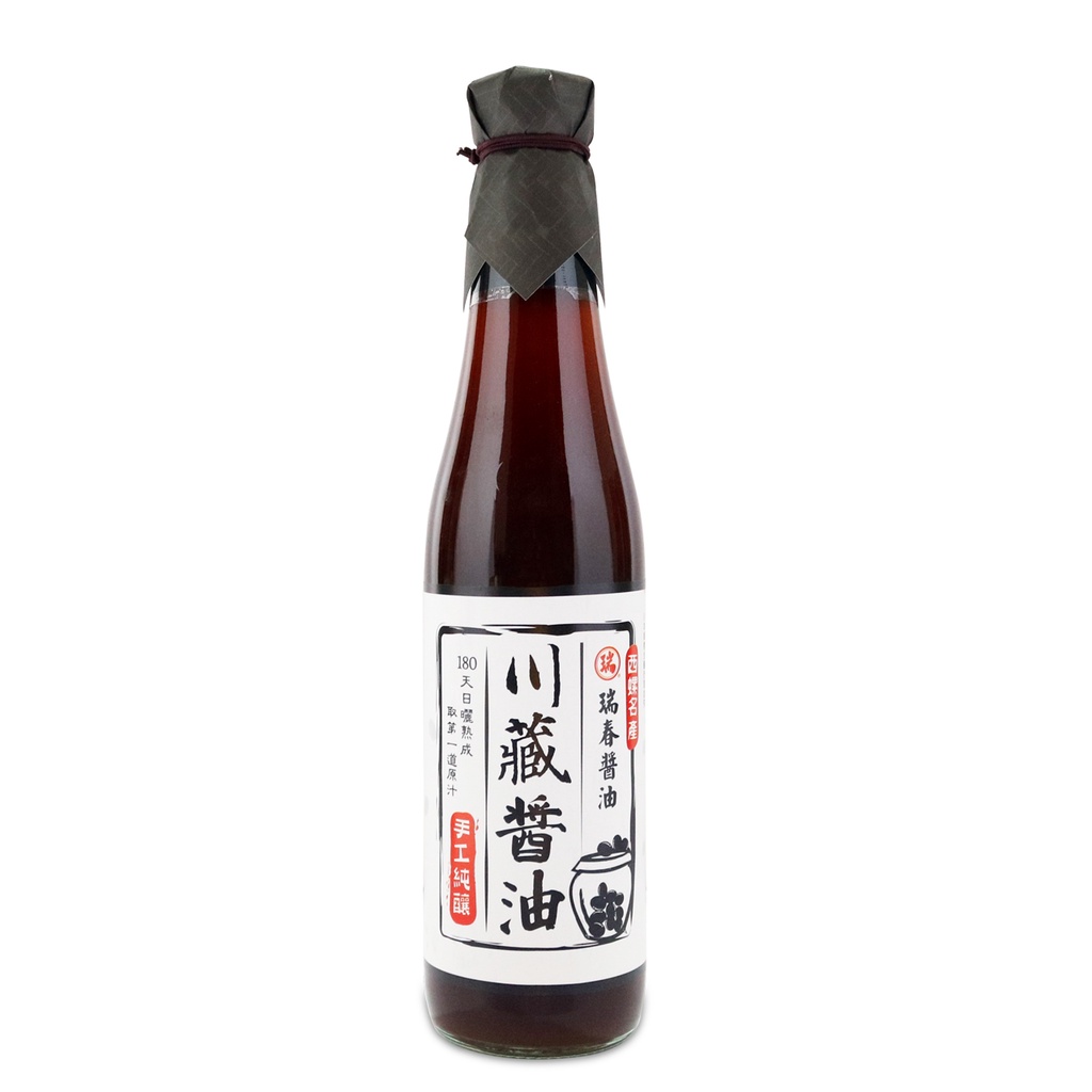 【瑞春醬油】川藏黑豆醬油 420ml(無麩質)