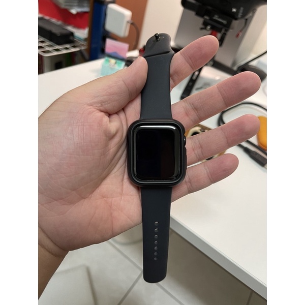 Apple Watch 44mm/45mm/42mm 原廠運動錶帶（黑色）