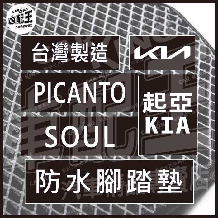 PICANTO SOUL 汽車 防水 腳踏墊 地墊 腳墊 踏墊 蜂巢 蜂窩 KIA 起亞