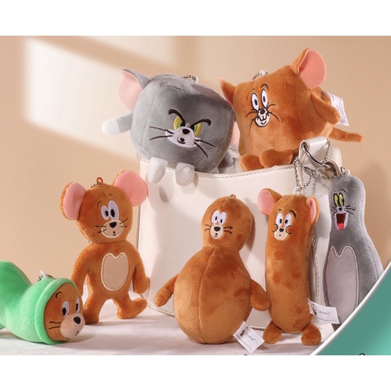 𝐀𝐇 𝐒𝐭𝐮𝐝𝐢𝐨現貨🥠𝐓𝐨𝐦 𝐚𝐧𝐝 𝐉𝐞𝐫𝐫𝐲 變形湯姆貓與傑利鼠吊飾 絨毛玩偶 正版授權