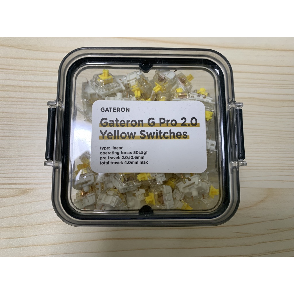 GATERON 佳達隆 黃軸 G Pro Yellow 2.0 | 110Pcs 二手