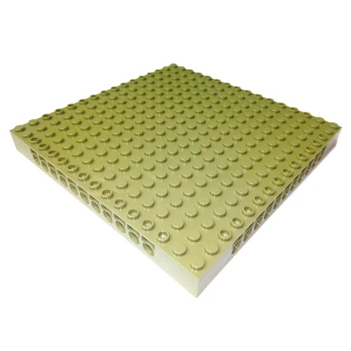 LEGO 樂高 橄欖綠色 16x16 底板 附圓孔 Technic Brick 1/3 with Holes 65803