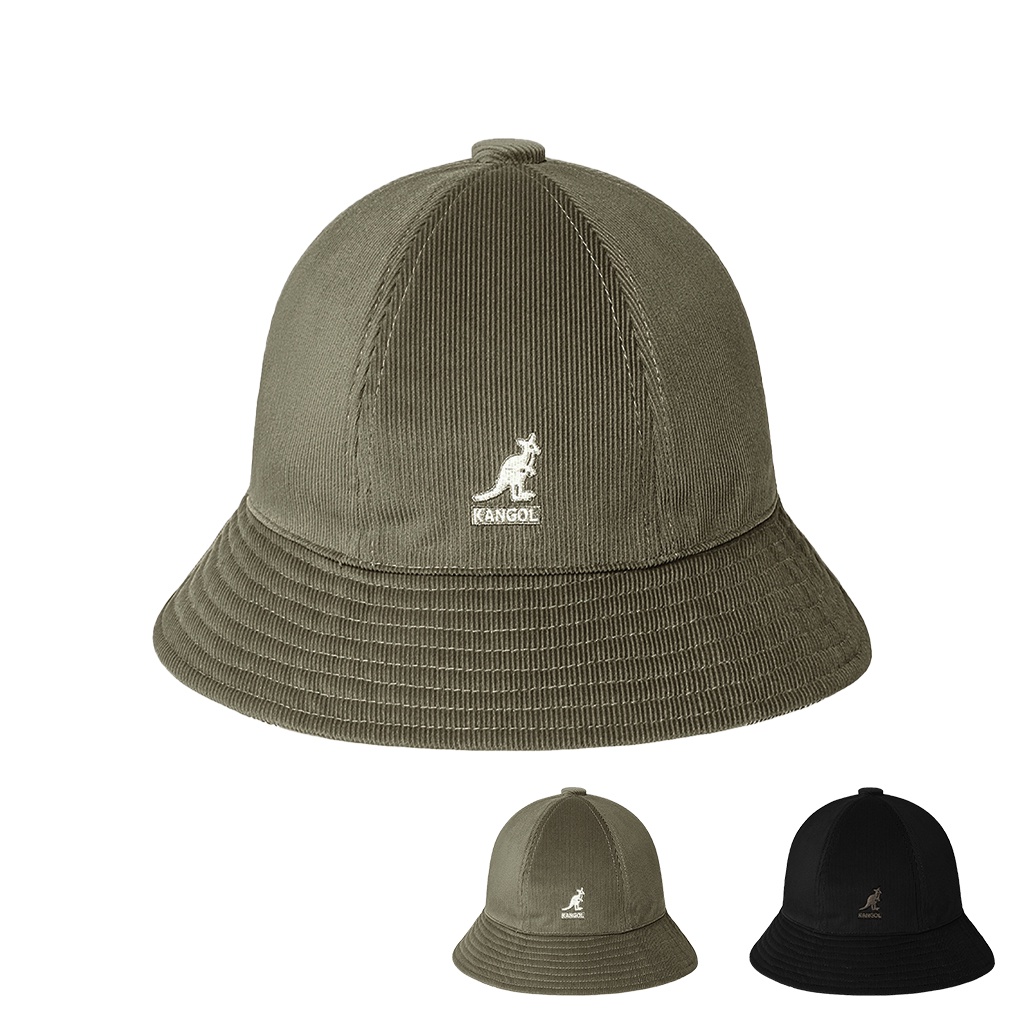 KANGOL CORD CASUAL 燈芯絨 鐘型帽 黑 / 灰 圓頂漁夫帽 百搭款 秋冬款 正版 圓頂帽  袋鼠帽