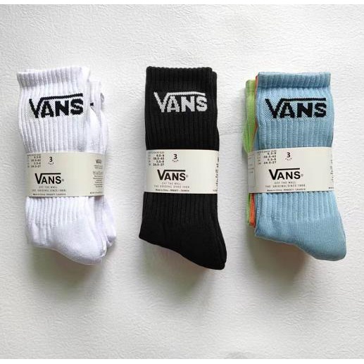 Vans萬斯 3雙入基本款 厚底 中筒襪 單入 長襪 VANS襪 籃球襪 滑板襪 VANS襪子VANS