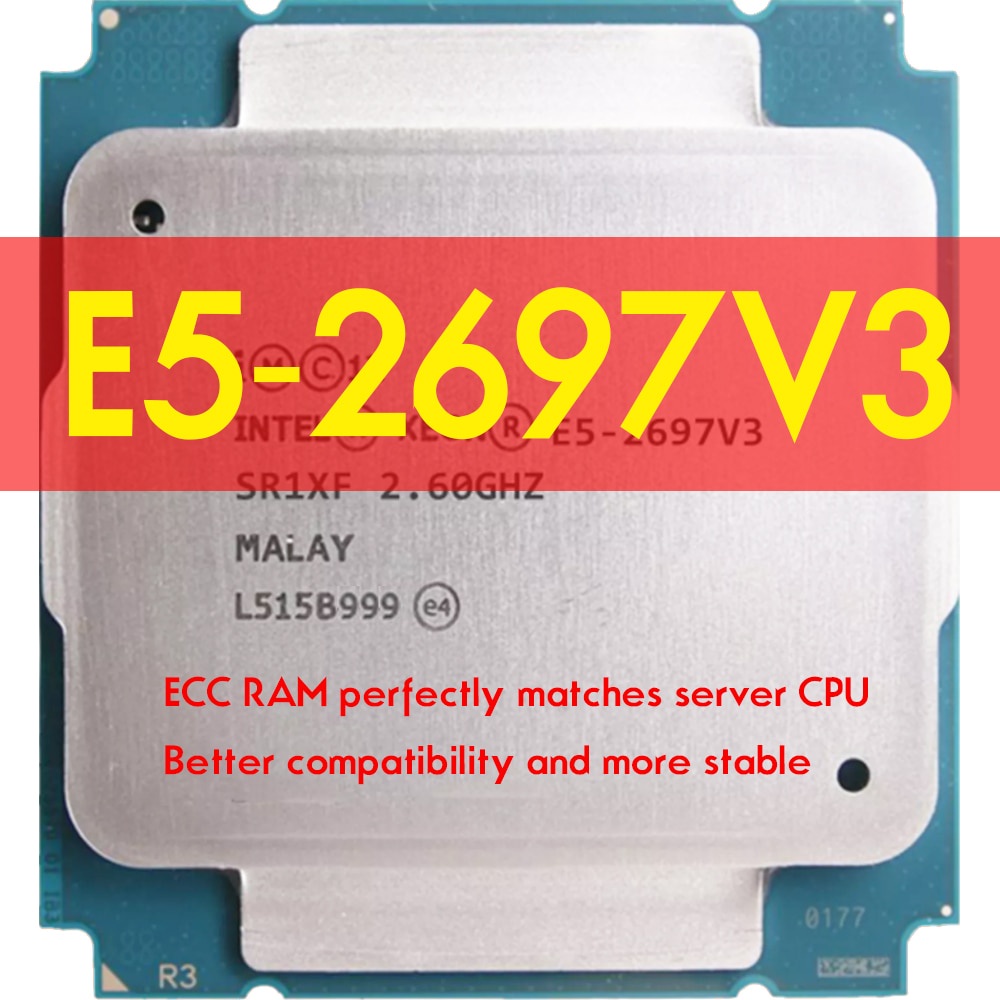 英特爾 Intel xeon E5 2697V3 E5 2697 V3 處理器 14 核 2.60GHZ LGA 201