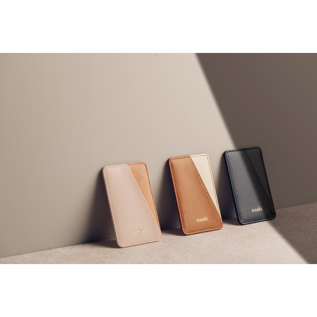 Moshi SnapTo Slim Wallet 黑色